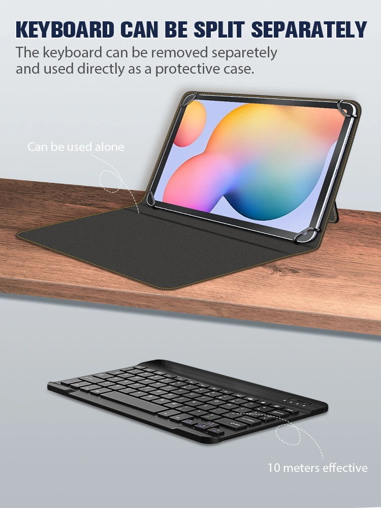 Wireless Keyboard Case for iPad 10.2 PRO 11 Air 5 Samsung Galaxy Tab S6 Lite S8 A8 Lenovo Tab P11 11inch Universal Tablet Case