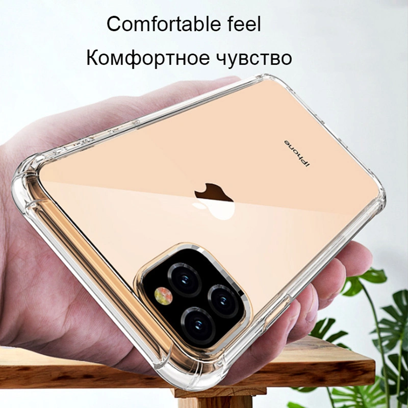 Luxury Clear TPU Phone Case for iPhone 7 8 Plus 8plus Transparent Silicone Phone Cover