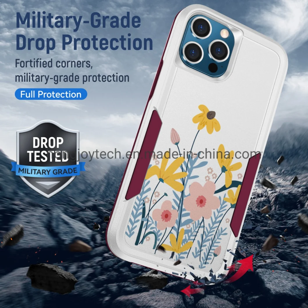 New Arrivals Custom Cool Design Anti-Stain Protective Mobile Phone Case, Military-Grade Drop Protection TPU &amp; PC Protection Cell Phone Cover