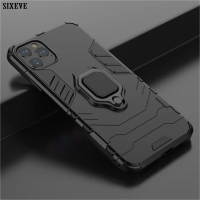 Luxury Magnetic Case for iPhone 11 PRO Xs Max X Xr Cover 5 6 S 6s 7 8 Plus 7plus 8plus Car Casing Mobile Phone Ring Holder Stand