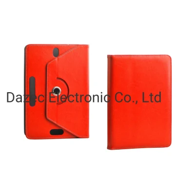 Chiness Red PU Leather with Stand Protective Tablet Case Inch Elastic Band for Samsung Huawei Xiaomi Pad Case