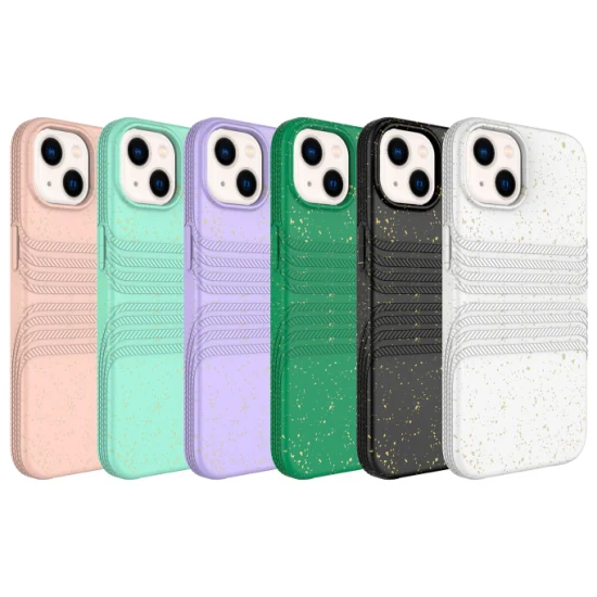 Eco-Friendly Degradable Mobile Phone Case for iPhone 12/13/14 PRO Max Wheat Straws Biodegradable Phone Case Cover