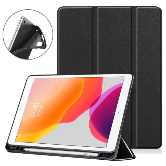 for iPad 10.2 Inch Tablet Case with Pencil Holder Cover for iPad 10.2 9th 8th 7th