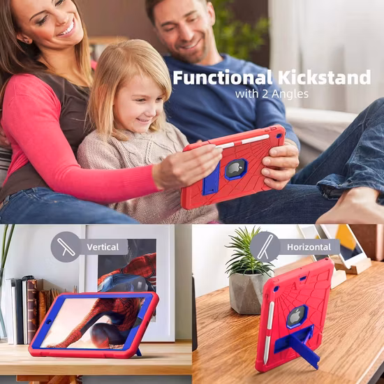 Tablet Case with Pencil Holder Universal Drop Resistant Silicone PC Cover for iPad Mini4/5 7.9 2015/2019