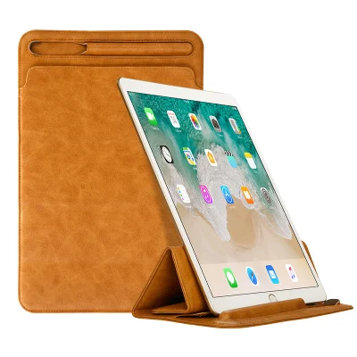 New Design Good Quality Genuine Leather iPad Case Sleeve Leather Tablet Case for iPad 9.7